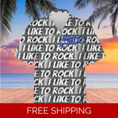 Hawaiian Shirt Unisex Le Studio I Like To rock